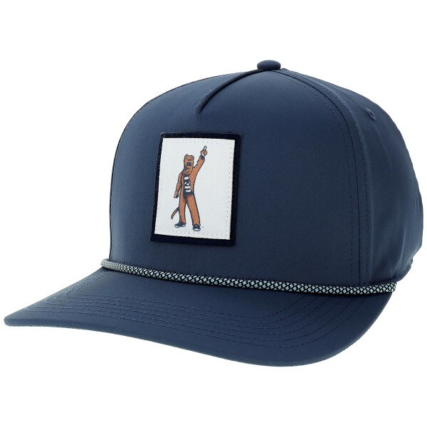 saltwater blue caddy hat with Penn State Nittany Lion Mascot patch